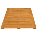 vidaXL Tapis de bain Uni Marron 100 x 55 cm bois