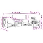 vidaXL Ensemble de canapés d'extérieur 5 Pièces Naturel et Anthracite