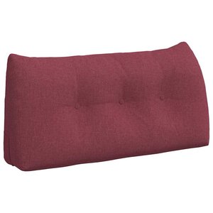 vidaXL Coussin de Dos Bordeaux 100 x 24 x 50 cm tissu