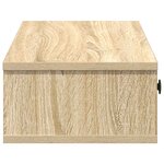 vidaXL Étagère murale avec tiroirs chêne sonoma bois d'ingénierie