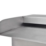 vidaXL Lame d'eau rectangulaire pour piscine Acier inoxydable 90 cm