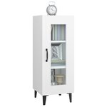 vidaXL Buffet Blanc 34 5x34x90 cm Bois d'ingénierie