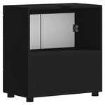 vidaXL Armoire de lavabo de salle de bain TULUM Noir 60 x 34 x 63 cm
