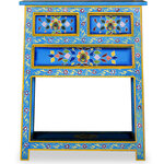 vidaXL Buffet avec tiroirs Bois massif de manguier Peinture turquoise