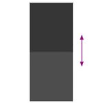 vidaXL Store enrouleur occultant 124 4 x 230 cm  largeur du tissu 120 cm  noir