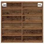 Vitrine en bois vieilli vidaXL 60x8 5x58 cm en bois d'ingénierie