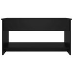 vidaXL Table basse noir 102x50x52 5 cm bois d'ingénierie