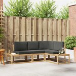 vidaXL Ensemble de canapés d'extérieur 3 Pièce Blanc et anthracite