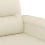 vidaXL Fauteuil Crème 60 cm Similicuir