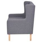 Ensemble de canapés 3 Pièces tissu gris