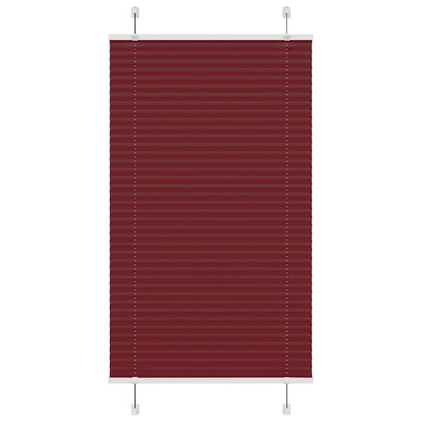 vidaXL Store plissé rouge bordeaux 80x100 cm largeur du tissu 79 4 cm