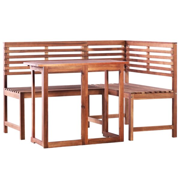 vidaXL Mobilier de bistro 2 Pièces Bois d'acacia massif