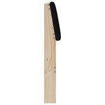 vidaXL Tête de lit capitonnée Noir 140 cm Pin massif