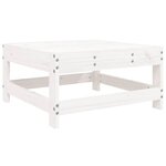 vidaXL Salon de jardin 8 Pièces blanc bois de pin massif