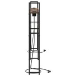 vidaXL Headboard de Rangement avec Station de Charge Chêne fumé 180 cm