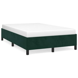 vidaXL Cadre de lit sans matelas vert foncé 120x190 cm velours