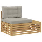 vidaXL 6 pc Ensemble de canapés d'extérieur Polyester Blanc