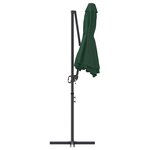 vidaXL Parasol cantilever de jardin Vert 372 x 198 x 243 cm