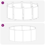 vidaXL Jardinière Argent 120 x 120 x 50 cm Acier inoxydable