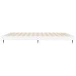 vidaXL Cadre de lit blanc 150x200 cm bois d'ingénierie