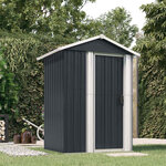 vidaXL Abri de jardin Anthracite 126x97 5x177 cm Acier galvanisé