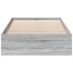 vidaXL Cadre de lit avec tiroirs sans matelas sonoma gris 100x200 cm