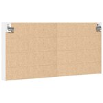vidaXL Armoire à vitrine blanc 100x8 5x50 cm bois d'ingénierie