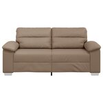 vidaXL Canapé 2 places Cappuccino 180x81x84 cm Similicuir