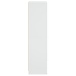 vidaXL Buffet avec portes en verre blanc 35x37x142 cm