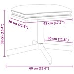 vidaXL Repose-pied Rose 60x60x36 cm Velours