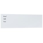 vidaXL Tableau noir magnétique mural Blanc 100x30 cm Verre trempé