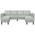 vidaXL Canapé de salon 3 Pièces Gris clair 250 x 188 x 76 cm