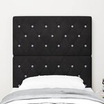 vidaXL Tête de Lit LED avec des lumières à LED Noir 80 cm Velours