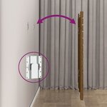 vidaXL Tête de lit murale Marron miel 81x3x91 5 cm Bois massif de pin