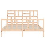vidaXL Cadre de lit sans matelas 160x200 cm bois massif de pin