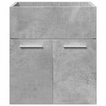 vidaXL Ensemble de meubles de salle de bain 4 Pièces gris béton