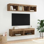 vidaXL Meuble TV Chêne artisanal 60 x 30 x 30 cm Bois d'ingénierie