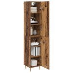vidaXL Haut Armoire 2 Pièces Bois Ancien Bois d'ingénierie