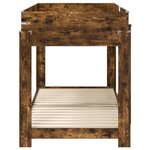 vidaXL Lit Superposé pour Enfants Chêne fumé 100 x 190 cm