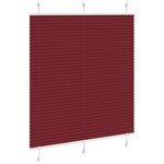 vidaXL Store plissé rouge bordeaux 115x100 cm largeur du tissu 114 4cm
