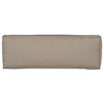 vidaXL Coussins de palettes pour banc 2 Pièces Taupe 120x40x8 cm en tissu Oxford