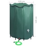vidaXL Réservoir pliable d'eau de pluie avec robinet 1350 L