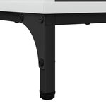 vidaXL Buffet Blanc brillant 89 5 x 33 x 82 cm Bois d'ingénierie