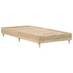vidaXL Cadre de lit sans matelas chêne sonoma 90x190 cm