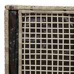 vidaXL Boîte de rangement extérieure Gris clair et gris foncé