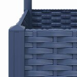 vidaXL Jardinière avec treillis bleu gris 120x120x136 cm PP