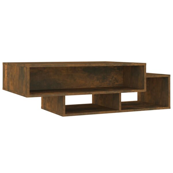 vidaXL Table basse Chêne fumé 105x55x32 cm Bois d'ingénierie