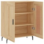 vidaXL Buffet chêne sonoma 69 5x34x90 cm bois d'ingénierie