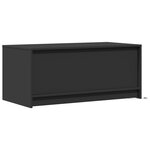 vidaXL Table basse avec lumières LED noir bois d'ingénierie