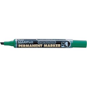 Marqueur permanent MAXIFLO  Pointe biseautée 4 6mm  Vert PENTEL